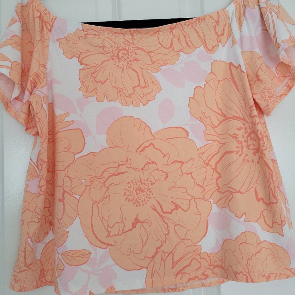 ‎Guess Blouse peach color size M - Picture 3 of 4